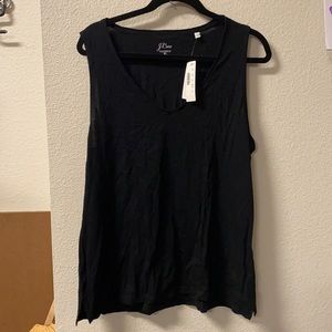 NWT JCREW SUPIMA BLACK TANK